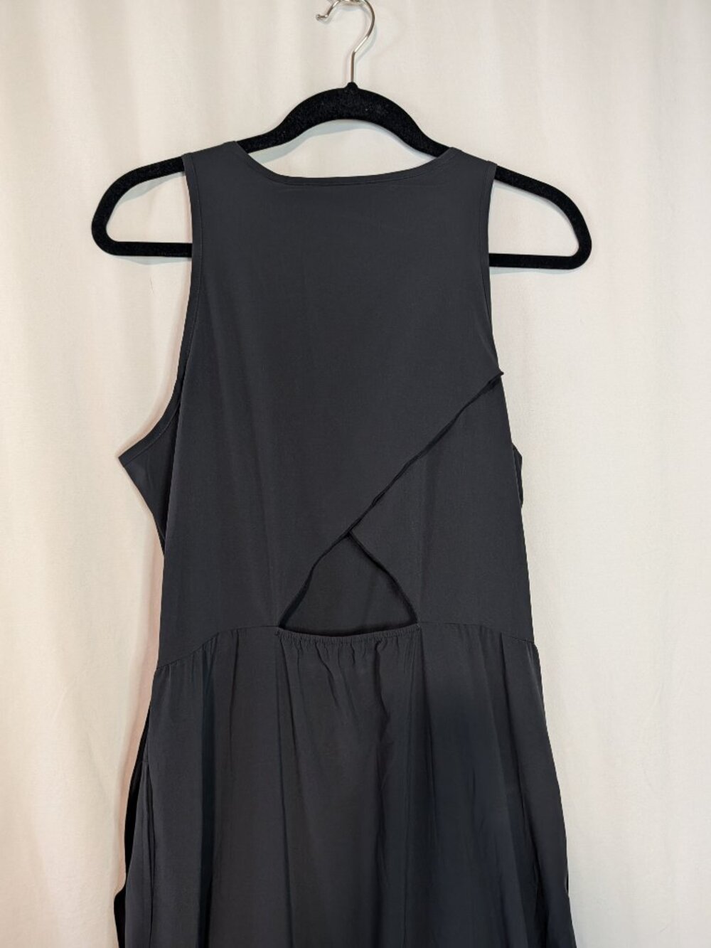 Toad&Co Black Sunkissed Maxi Dress Sleeveless Pocket Womens Large NWT - Picture 10 of 16